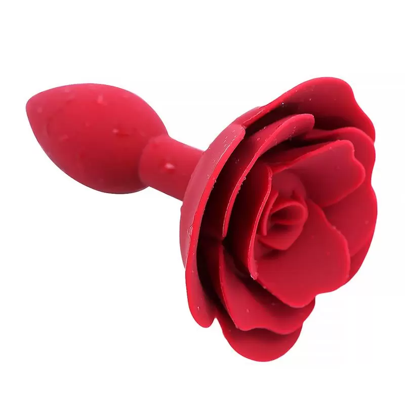 1-rose-silicone-butt-plug-red