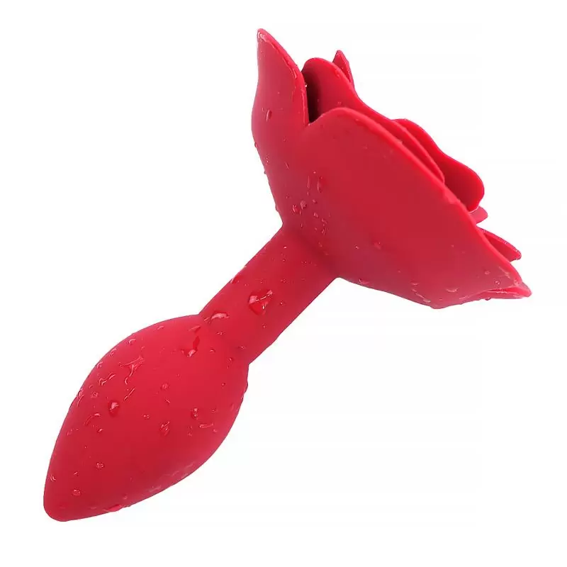 3-rose-silicone-butt-plug-red