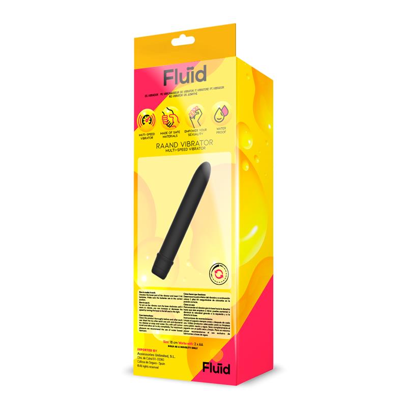 Vibrator 18 cm crni - Fluid Raand