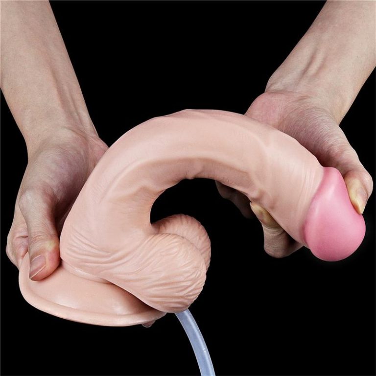 Squirting Dildo boje kože 20 cm - Squirt Extreme