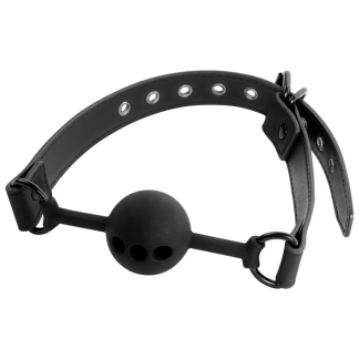 Silikonski ball gag s rupicama za disanje - Fetish Submissive