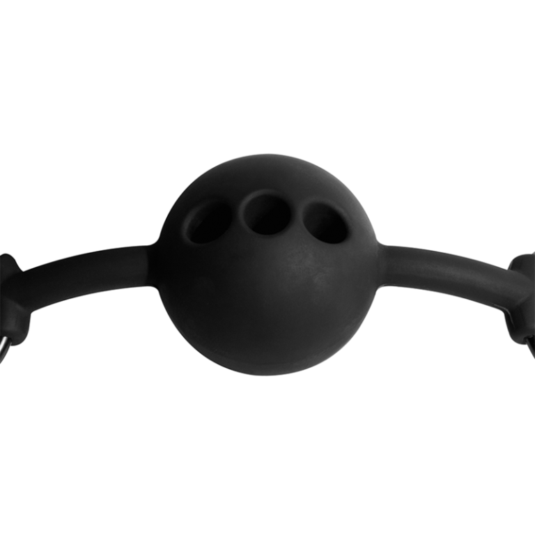 Silikonski ball gag s rupicama za disanje - Fetish Submissive