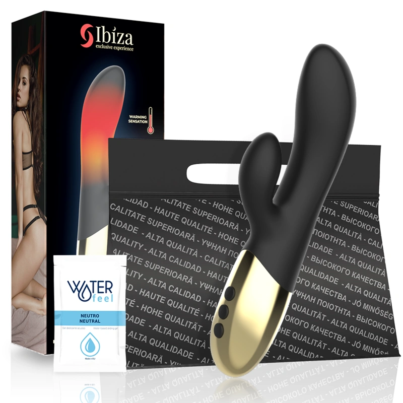 Rabbit vibrator sa grijanjem - Ibiza Silikonski rabbit vibrator s ABS ručkom i funkcijom zagrijavanja, te zaštitnim pakiranjem u kojem dolazi.