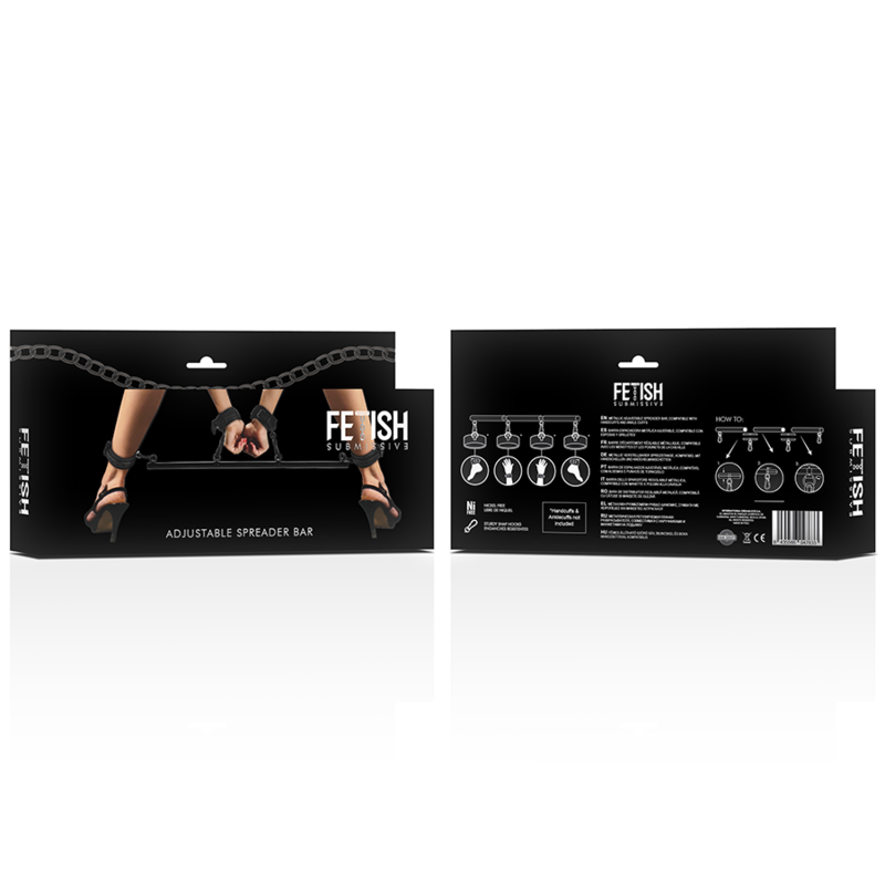 Podesiva šipka za lisice - Intense fetish Ambalaža podesive šipka za lisice - Intense fetish