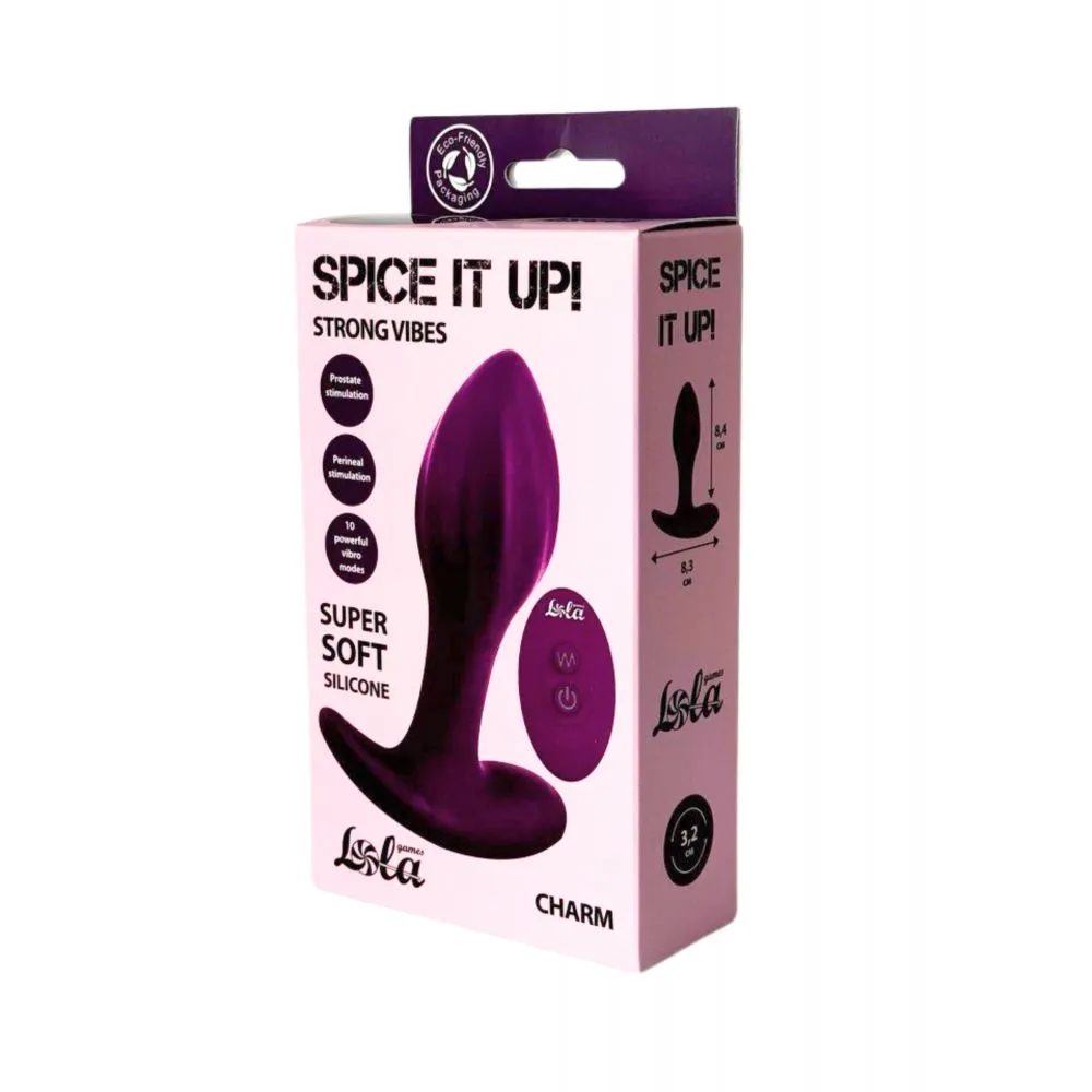 Vibrirajući analni čep sa daljinskim upravljačem - Spice it Up Ambalaža vibrirajućeg analnog čepa Charm