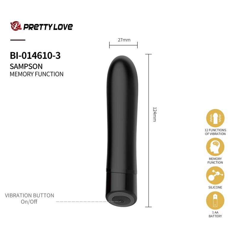 Prikaz bullet vibratora koji dolazi u Setu za parove - Pretty Love Collection Kit