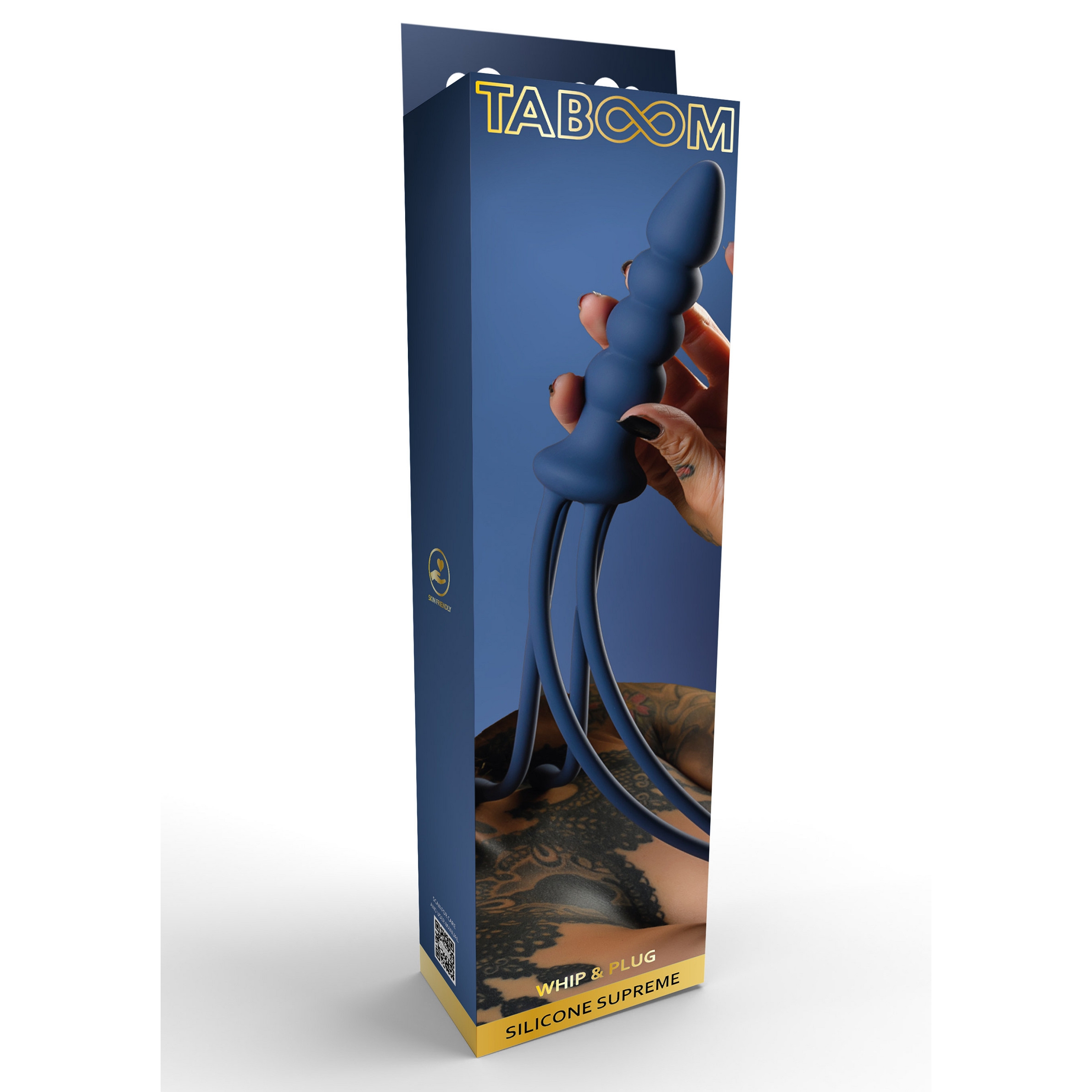 Silikonski analni čep i bič - Taboom Supreme Silikonski analni čep i bič - Taboom Supreme u ambalaži