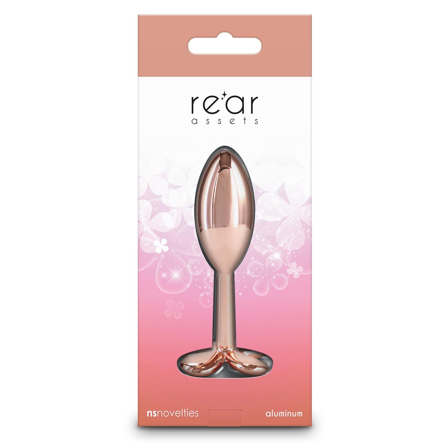 Analni čep mali - Rear Assets Rose Gold Analni čep mali - Rear Assets Rose Gold prikazan u ambalaži s prednje strane