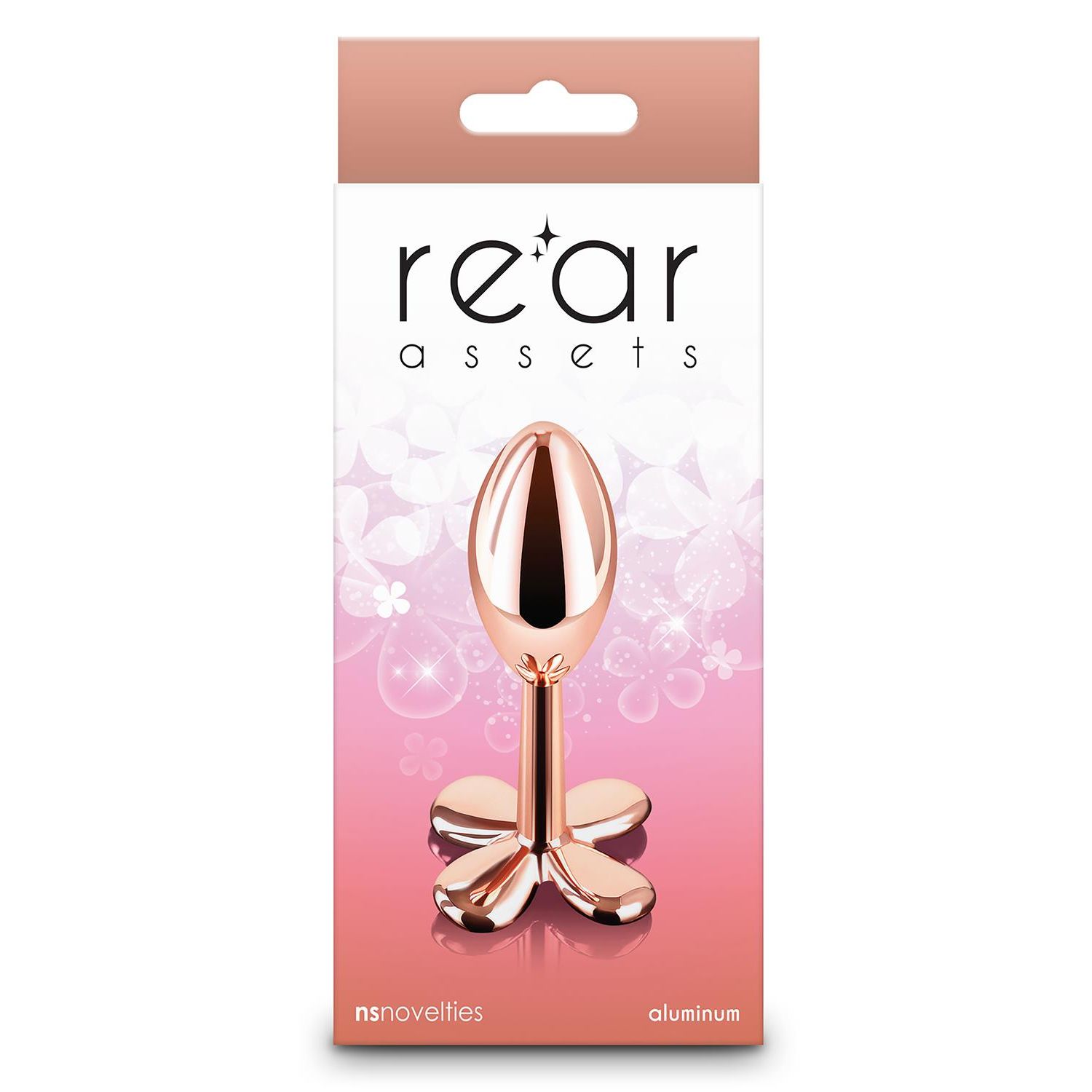 Analni čep mali - Rear Assets Rose Gold Analni čep mali - Rear Assets Rose Gold prikazan u ambalaži s zadnje strane