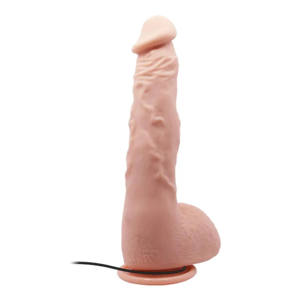 Vibrirajući dildo boje kože Jason 22 cm
