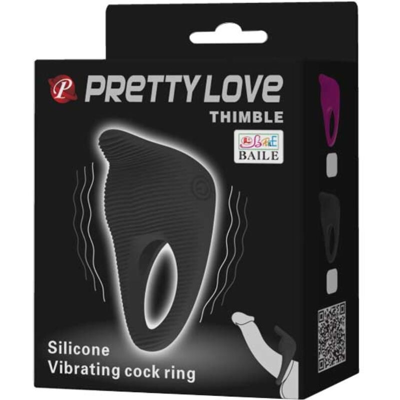 Vibrirajući prsten - Pretty Love Thimble Vibrirajući prsten - Pretty Love Thimble u ambalaži.