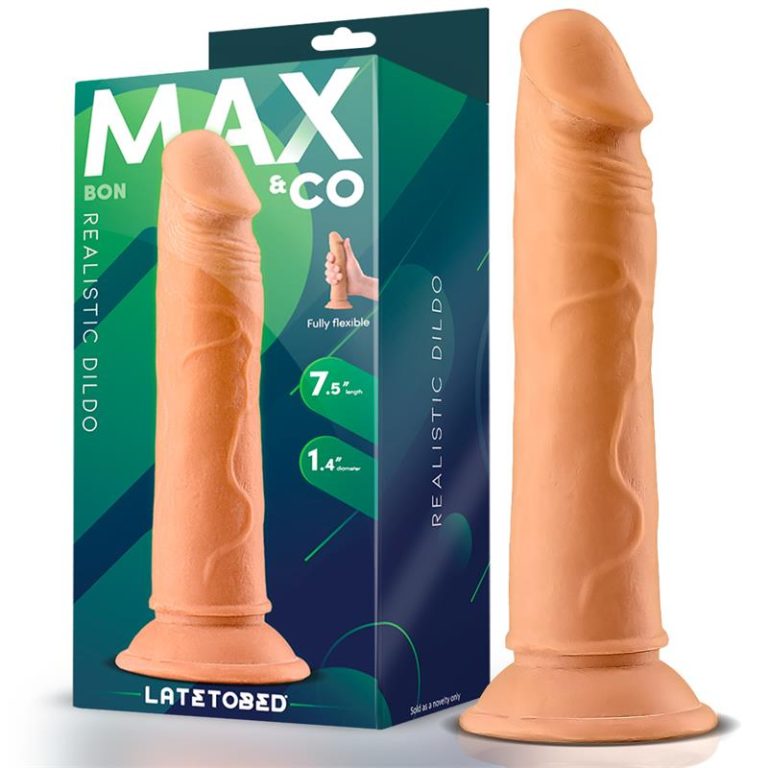 Dildo 17 cm boje kože - Bon prikaz pored ambalaže.