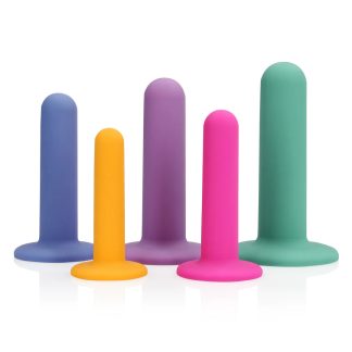 Silikonski vaginalni dilatatori - Multicolor prikaz svih 5 dilatatora koji dolaze u setu