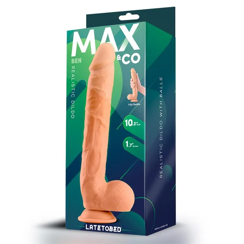 Dildo 24 cm boje kože - Ben prikaz ambalaže.