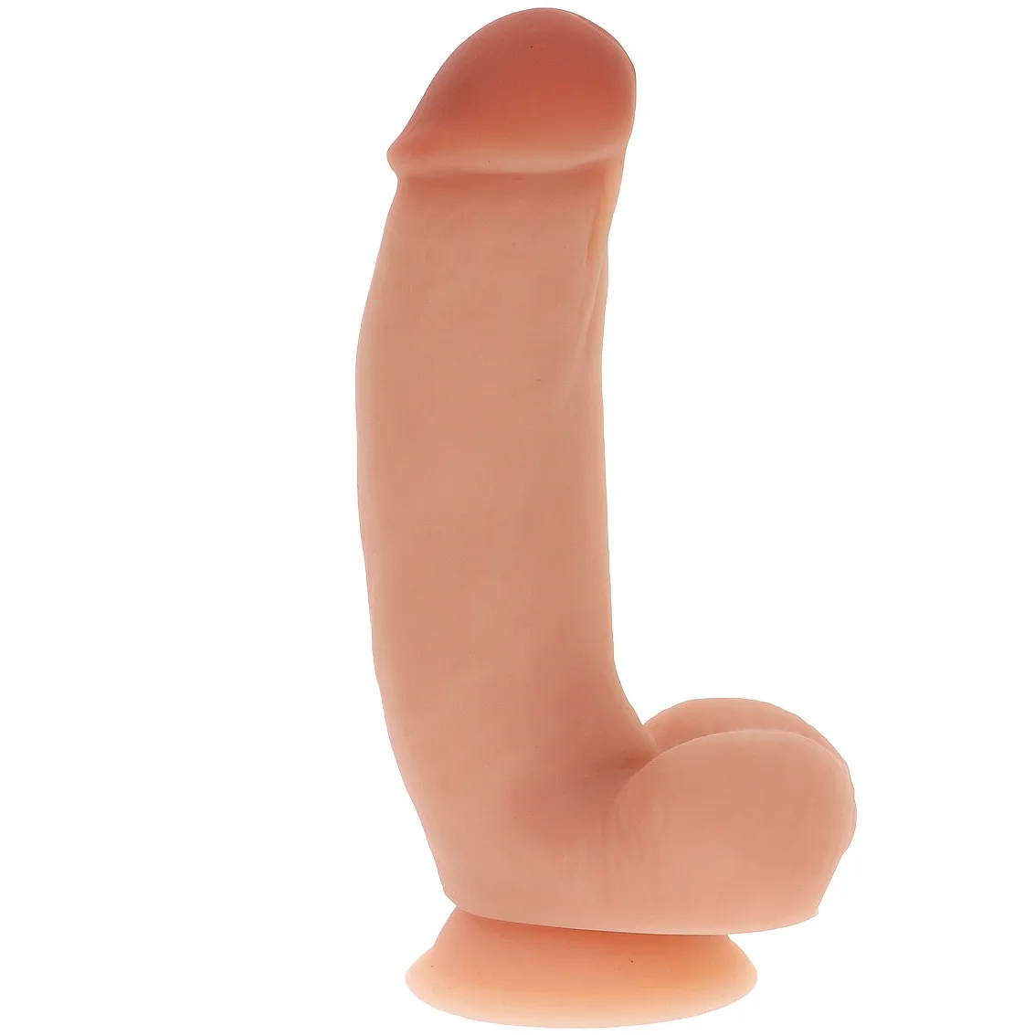 Dildo boje kože 15 cm - Get Real Silicone s vjernim detaljima koji imitiraju priridan izgled.