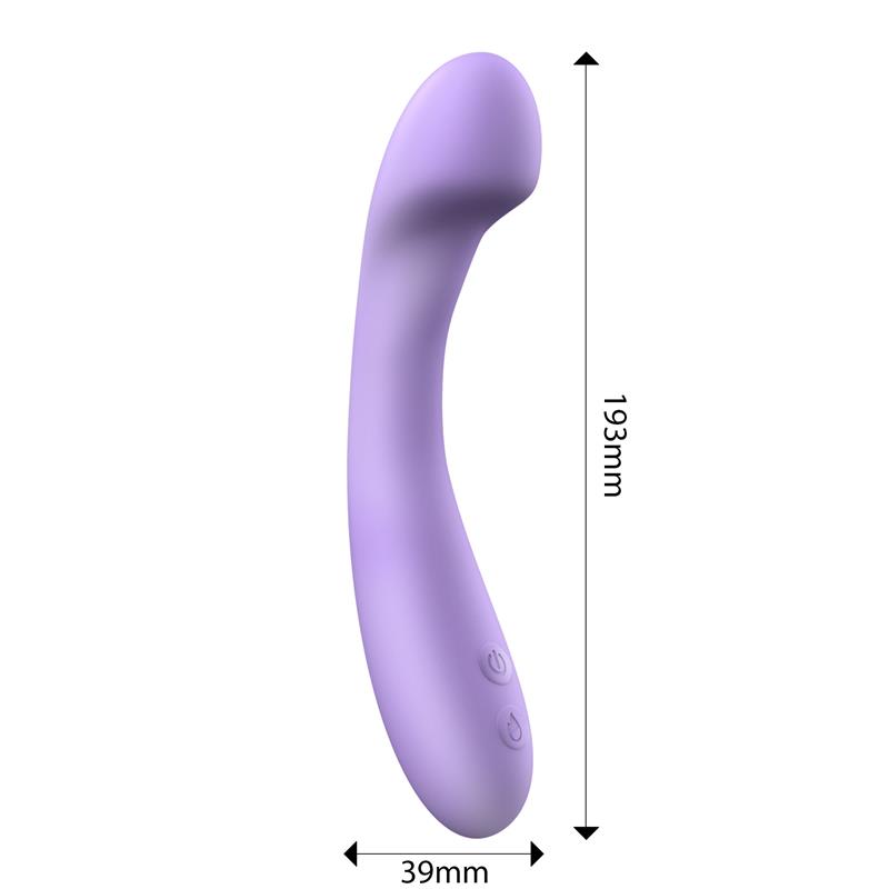 Vibrator za G točku - Engily Ross Dianne prikaz dužine vibratora - 19,3 cm.