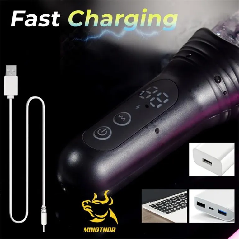 Masturbator s više funkcija - Subaz Soft prikaz punjejna putem USB kabela koj dolazi u pakiranju