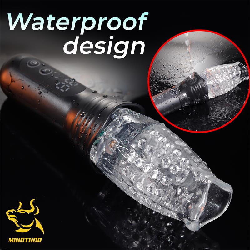 Masturbator s više funkcija - Subaz Soft Masturbator s više funkcija - Subaz Soft - prikaz otpornosti na prskanje vodom