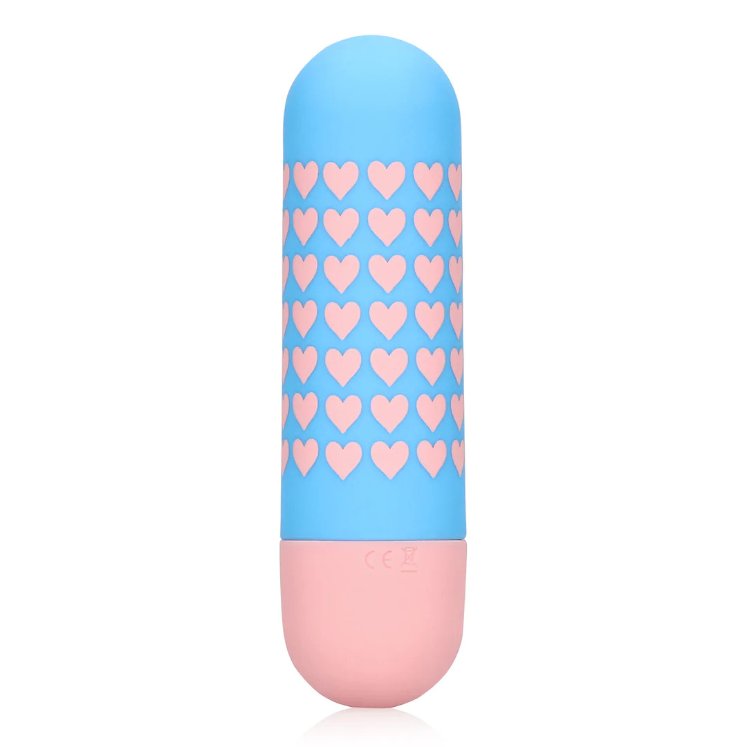 Mini vibrator - Heart to Get Mini vibrator - Heart to Get dizajniran je s malim srcima