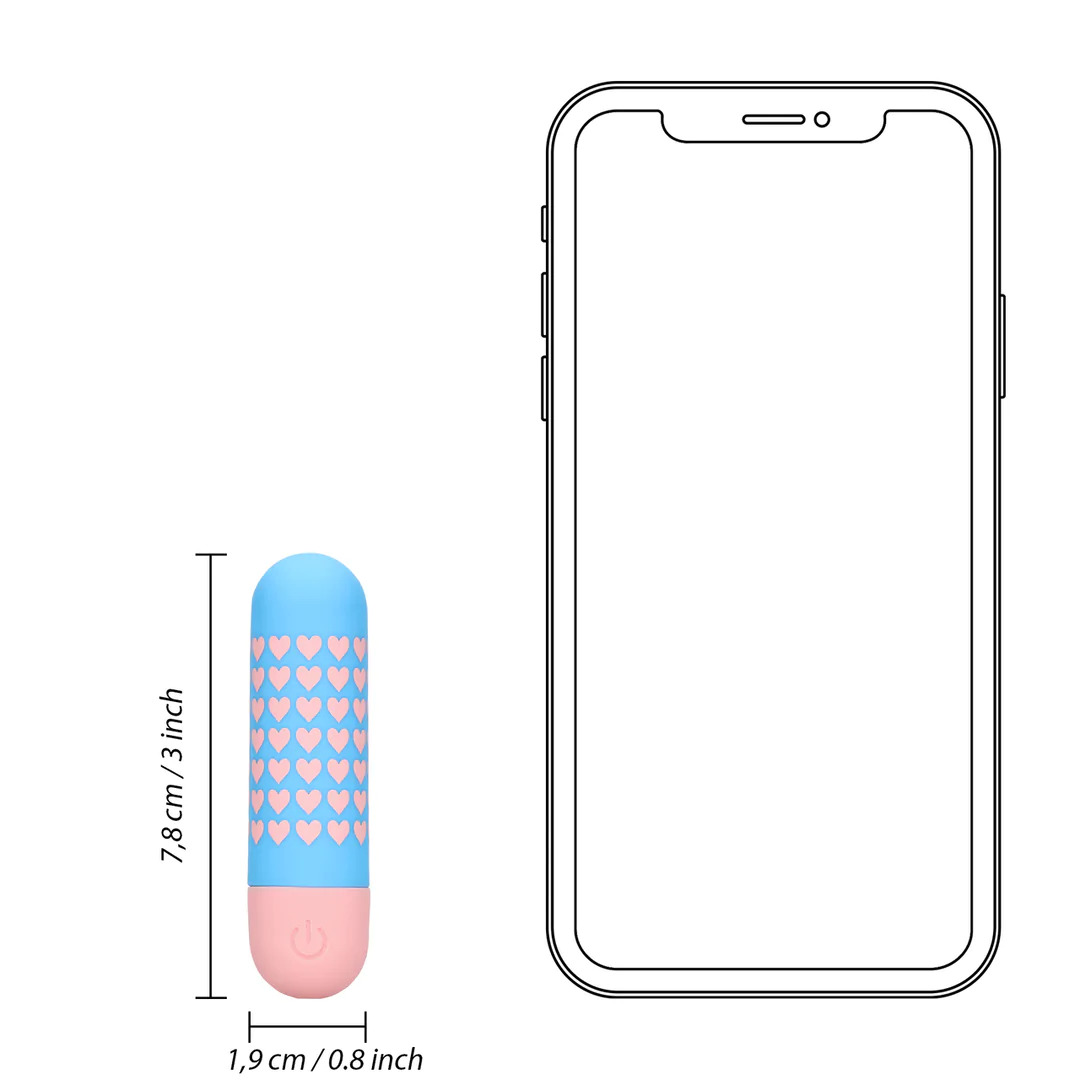 Mini vibrator - Heart to Get Mini vibrator - Heart to Get - dužina 7,8 cm, promjer 1,9 cm