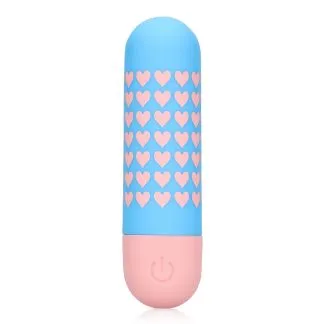Mini vibrator - Heart to Get - prikaz dizajna s malim srcima