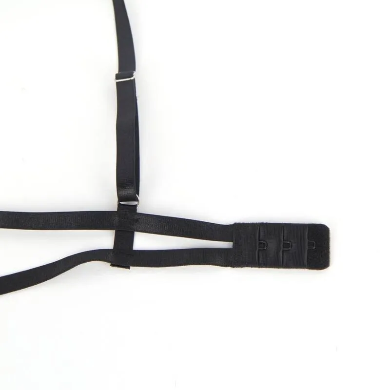 Teddy crni - Subblime Strappy Lace prikaz podesivih naramenica