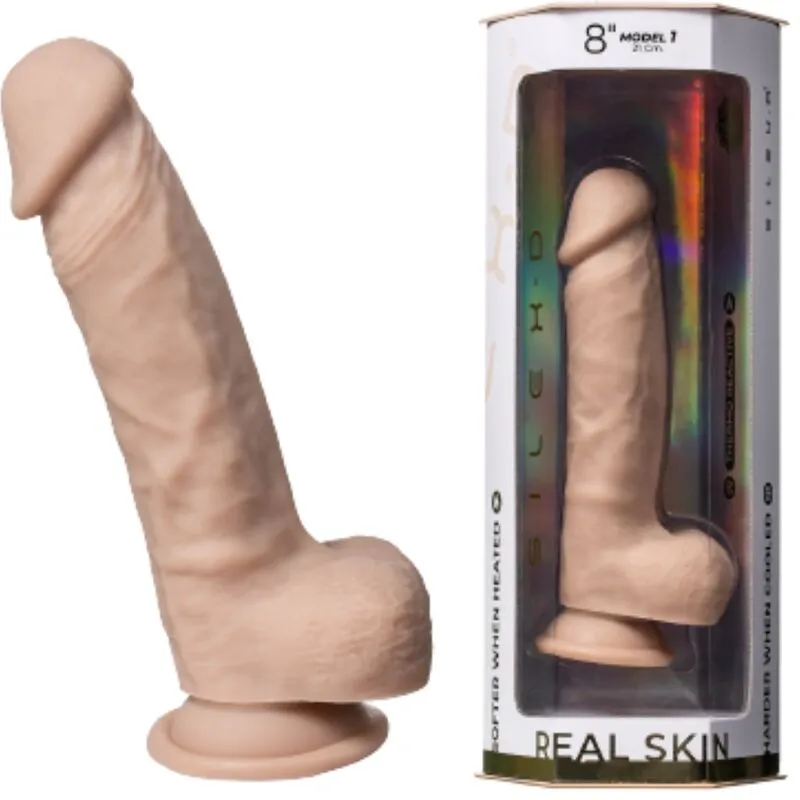 Dildo boje kože 18 cm - Silexd Real Skin model 1 Dildo boje kože 18 cm - Silexd Real Skin model 1 pored ambalaže