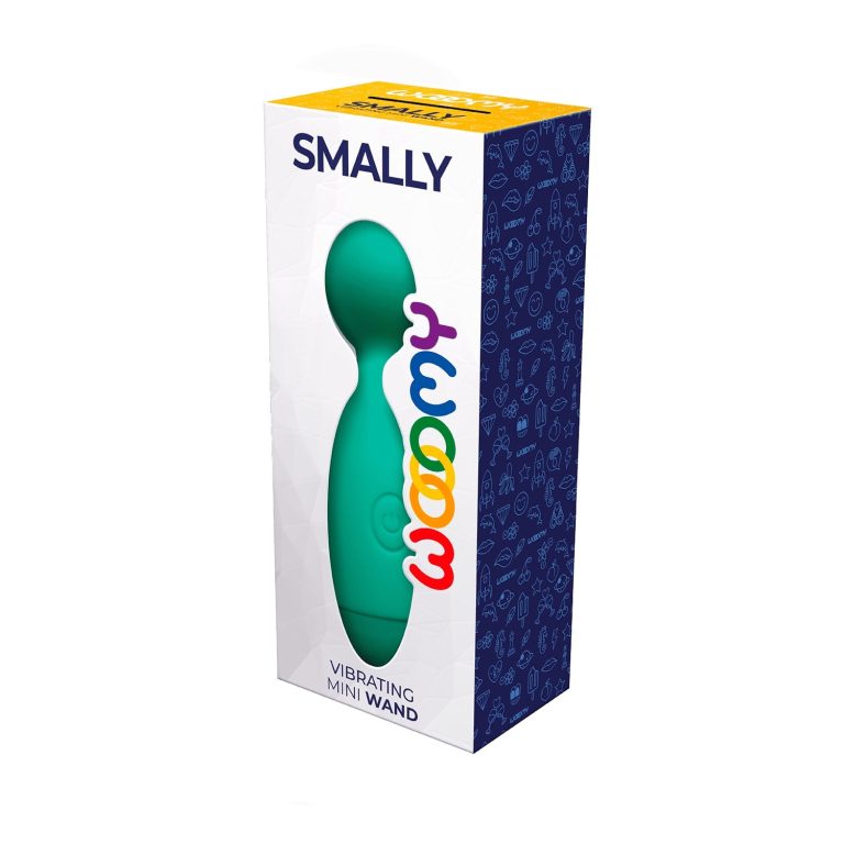 Mini wand masažer tirkizni - Smally u ambalaži
