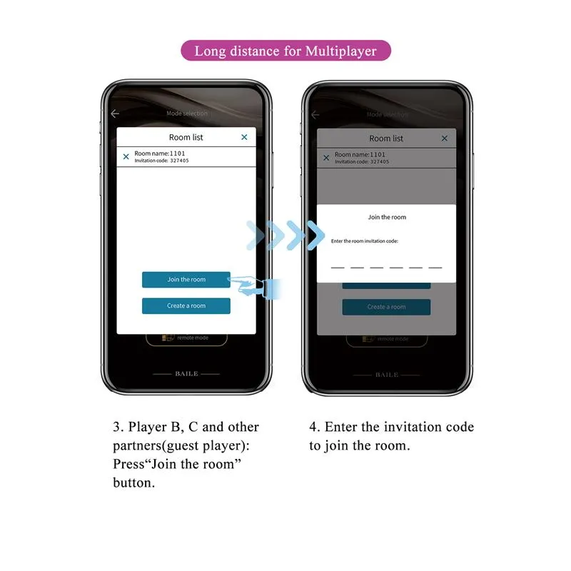 Vibrator s aplikacijom - Pretty Love Billy - zaslon unutar aplikacije gdje uređajem može upravljati druga osoba iz daljine