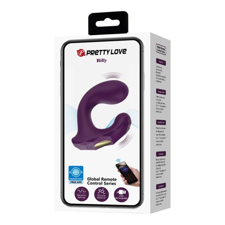 Vibrator s aplikacijom - Pretty Love Billy prikaz ambalaže
