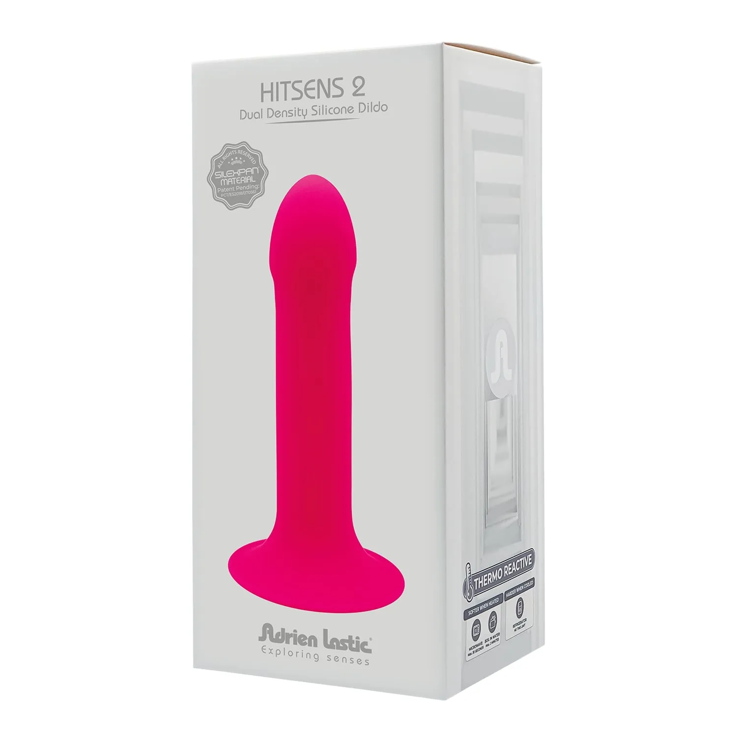 Dildo rozi 16,7 cm - Hitsens 2 prikaz ambalaže.