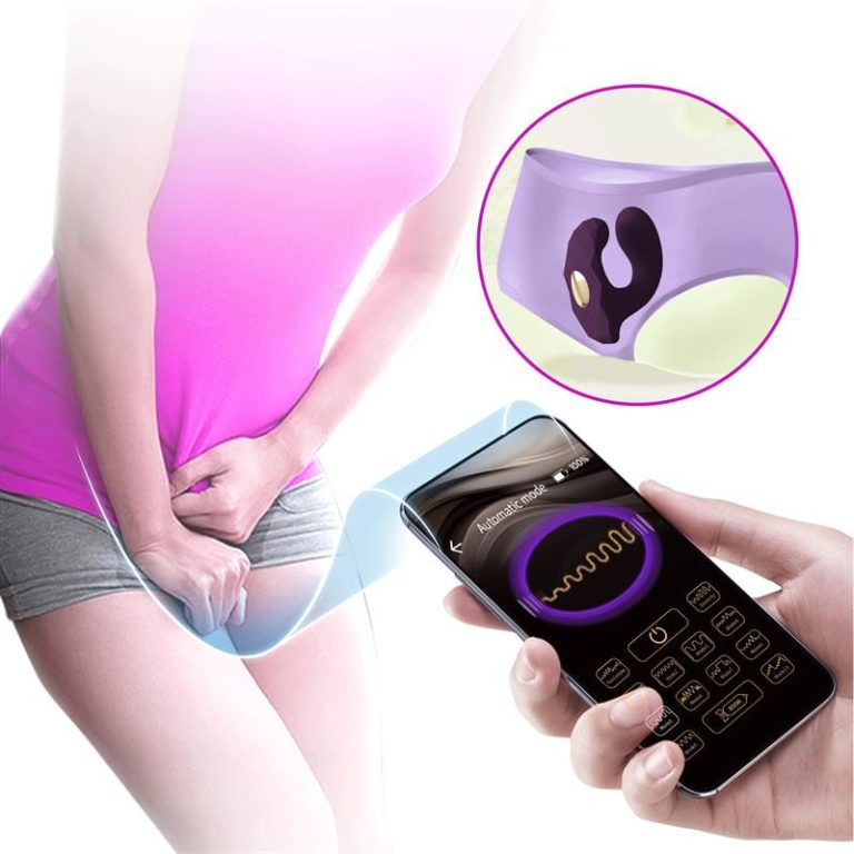 Vibrator s aplikacijom - Pretty Love Billy prikaz nošenja vibratora ispod donjeg rublja