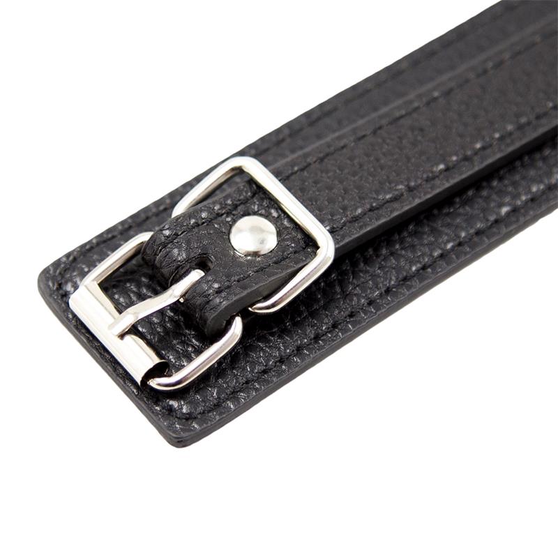 Ovratnik i povodac crni - Snake Pattern Collar Ovratnik i povodac crni - Snake Pattern Collar - prikaz metalne kopče na ogrlici