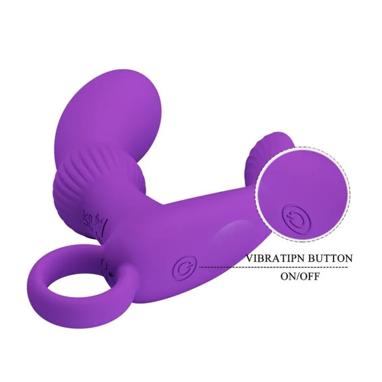 Punjivi masažer prostate ljubičasti - Cayla
