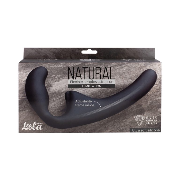 Strapless strap on crni - Natural Temptation