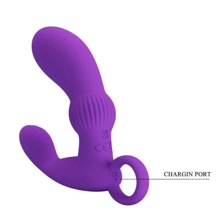 Punjivi masažer prostate ljubičasti - Cayla