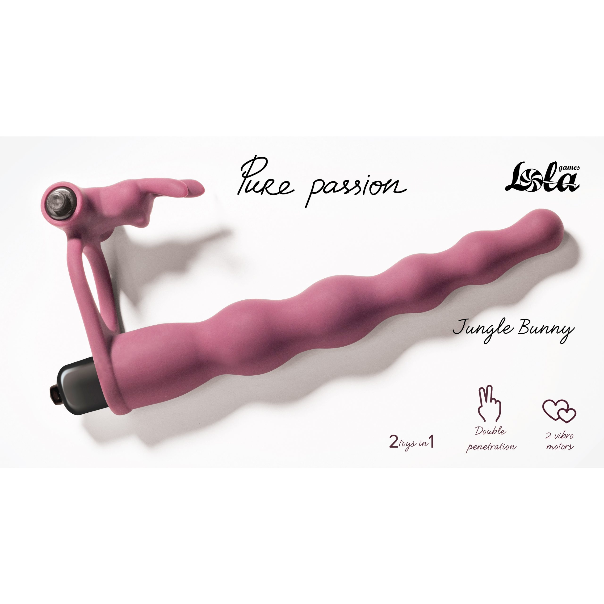 Nastavak za duplu penetraciju - Bunny Wine Red