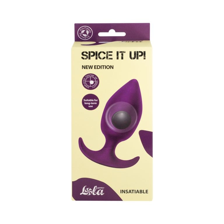 Analni čep veliki - Insatiable Violet - prikaz u ambalaži