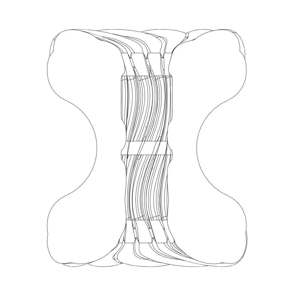 Višenamjenski mini masturbator boje kože - Genial Henchman Višenamjenski mini masturbator boje kože - Genial Henchman - prikaz izbočenja na unutarnjem kanalu