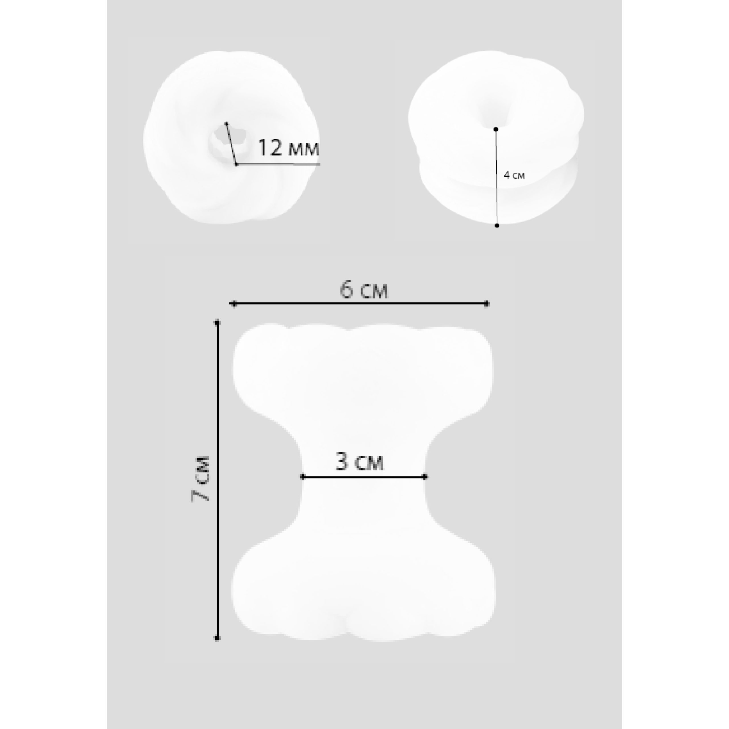Višenamjenski mini masturbator boje kože - Genial Henchman Višenamjenski mini masturbator boje kože - Genial Henchman - prikaz dimenzija - promjer na širem dijelu 6 cm, dužina 7 cm, promjer na sredini (na najužem dijelu): 3 cm. Otvor za umetanje penisa - širina 2 cm