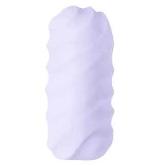 Masturbator ljubičasti - Marshmallow Juicy - prikaz valovite strane masturbatora
