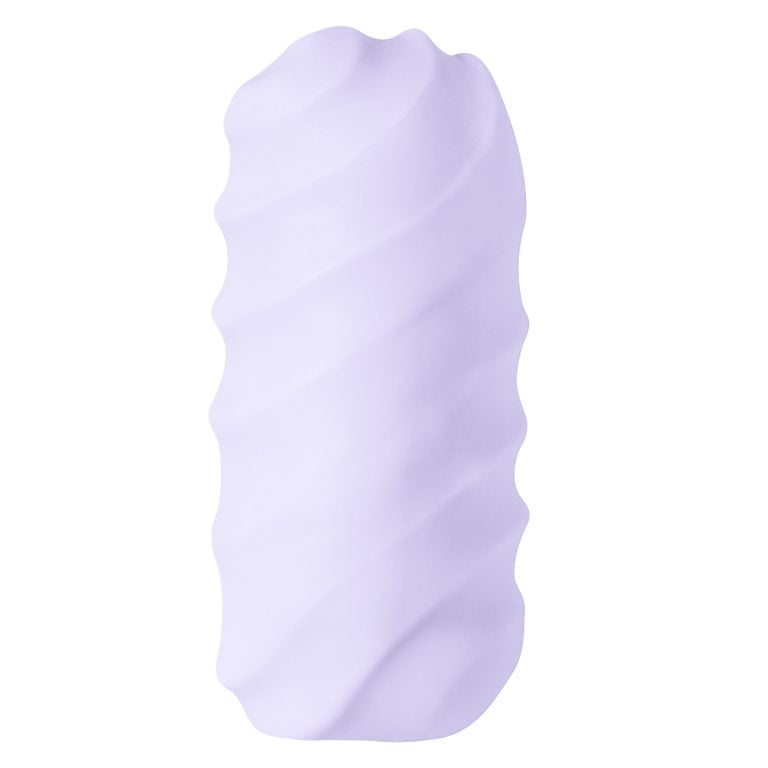 Masturbator ljubičasti - Marshmallow Juicy - prikaz valovite strane masturbatora