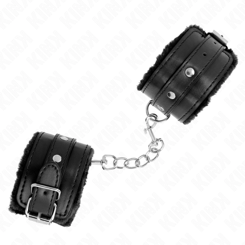 Lisice crne - Kink Fur Lined Lisice crne - Kink Fur Lined - vidljive su lisice podstavljene mekanom imitacijom krzna i spojene metalnim lančićem