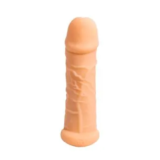 Produžetak za penis boje kože 15 cm - Extra Size Bubbles - produžetak je realističnog izgleda