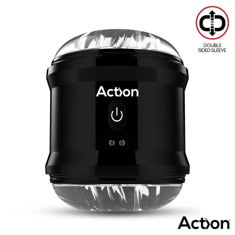 Masturbator s vibracijom - Thor - prikaz s prednje strane gdje se vidi tipka za pokretanje