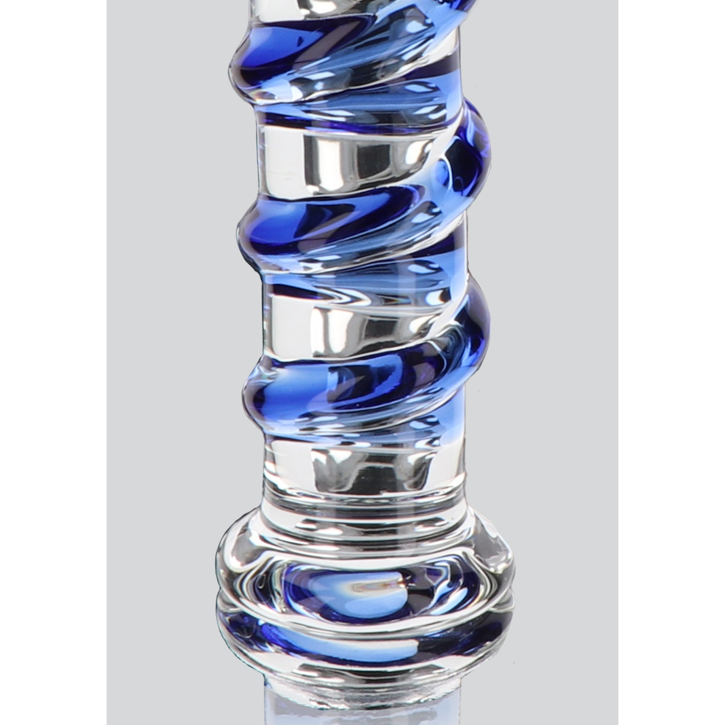 Stakleni dildo 16 cm - G Spot Gemstone Stakleni dildo 16 cm - G Spot Gemstone - prikaz proširene baze