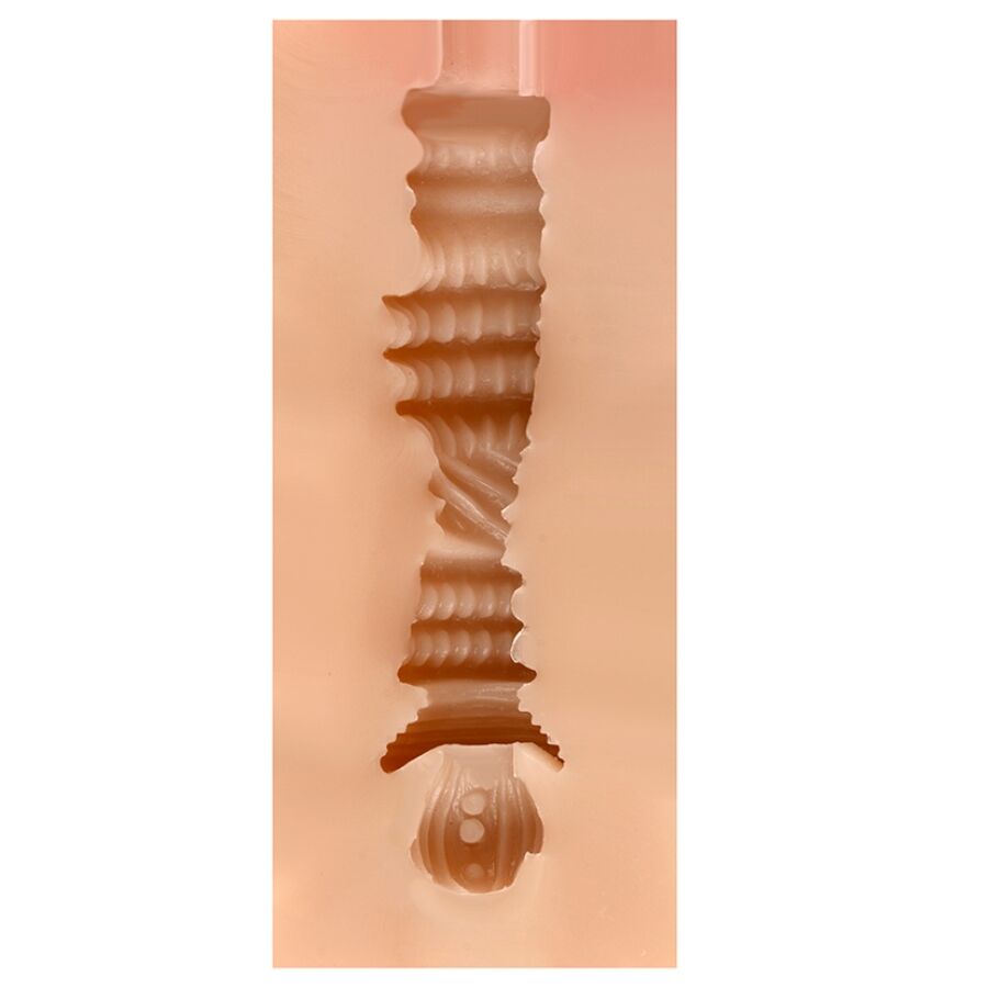 Masturbator boje kože - Edith - prikaz izbočenja u kanala za penetraciju