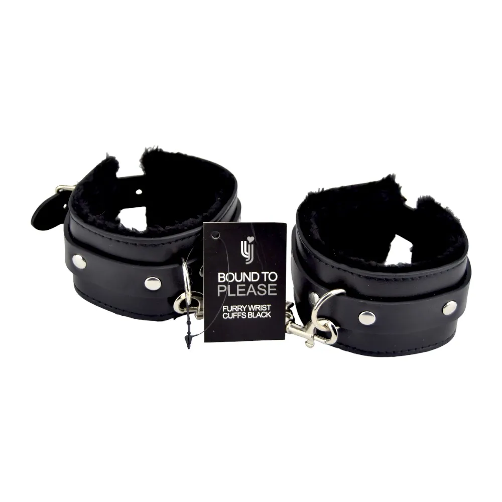 N11932-bound-to-please-furry-plush-wrist-cuffs-black-1