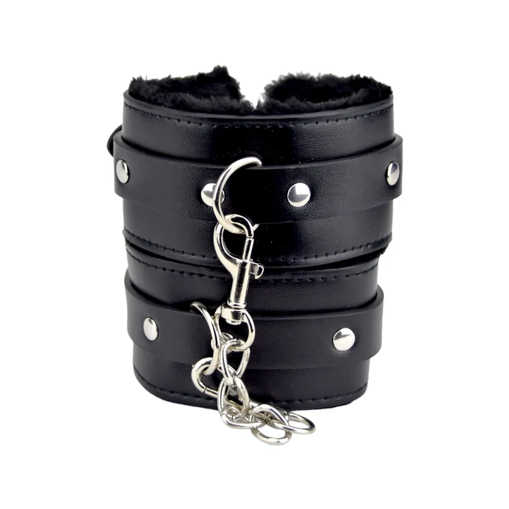 N11932-bound-to-please-furry-plush-wrist-cuffs-black-4