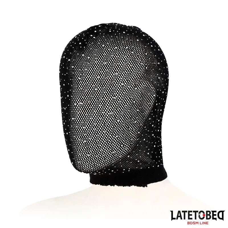 Maska za lice - Latetobed Shiny Lace Hood - prikaz rupičaste tkanine